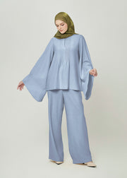 Celestine Bell-Sleeve Tunic - Powder Blue by Minnaba